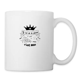 Le roi de la pizza c'est moi - Mug blanc - blanc - Droite