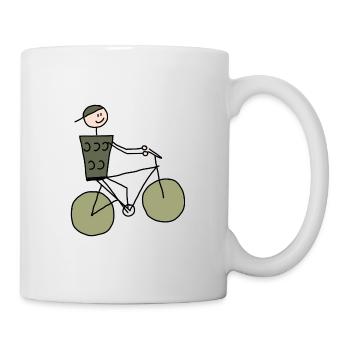 Schobbtimist Fahrrad - Tasse - Weiß - Rechts