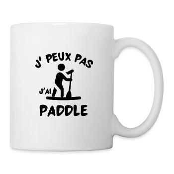 Je peux pas j'ai paddle, cadeau humour - Mug blanc - blanc - Droite