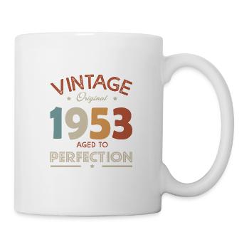 68 years vintage 1953 birthday gift 69 years - Mug - white - Right