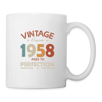 63 Jahre vintage 1958 Geburtstagsgeschenk 63 Jahre - Tasse - Weiß - Rechts