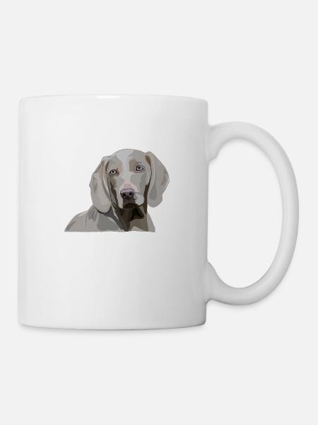 Weimaraner - Tasse - Weiß