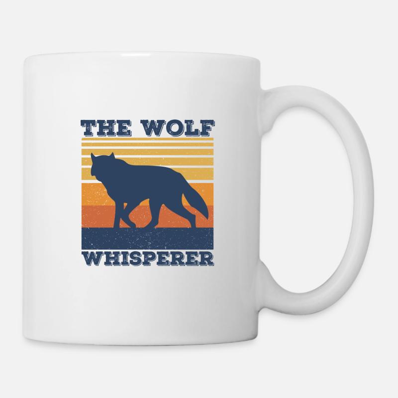 Loup - Mug blanc - blanc