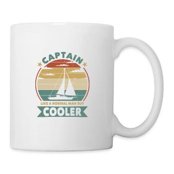 Captain like a normal man but cooler - Mug - white - Right