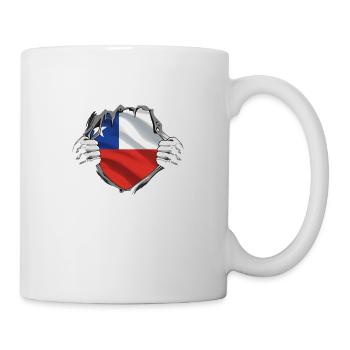 Chili Drapeau Amérique du Sud Drapeau Chili Vintage - Mug blanc - blanc - Droite