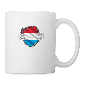 Drapeau luxembourgeois Drapeau luxembourgeois Accueil - Mug blanc - blanc - Droite