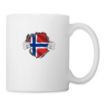 Norway Flag Scandinavia Norwegian Flag - Mug - white - Right