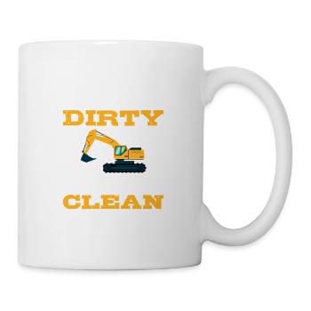 Geld ist sauber Fleißige Person Gift - Tasse - Weiß - Rechts