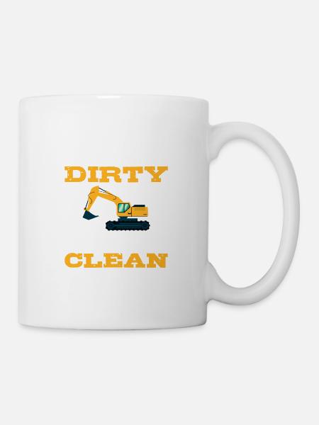 Geld ist sauber Fleißige Person Gift - Tasse - Weiß