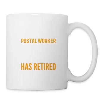 Legendary Postal Worker Pensioner Gift - Mug - white - Right
