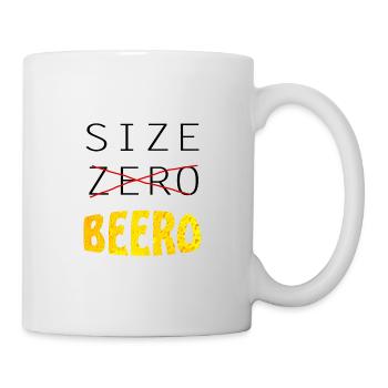 Saufen Spruch Geschenk Party Bier - Tasse - Weiß - Rechts