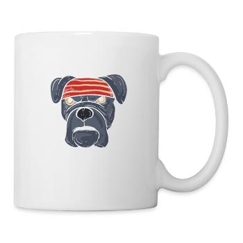 Cool Bulldog Stylist Cadeau - Mug blanc - blanc - Droite