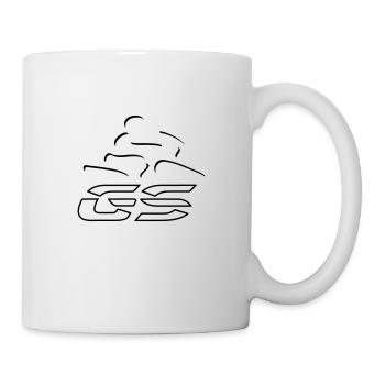Logo GS-Fahrer Nr. 8 | black - Tasse - Weiß - Rechts