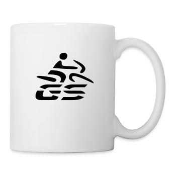 Logo GS-Fahrer Nr. 4 | black - Tasse - Weiß - Rechts