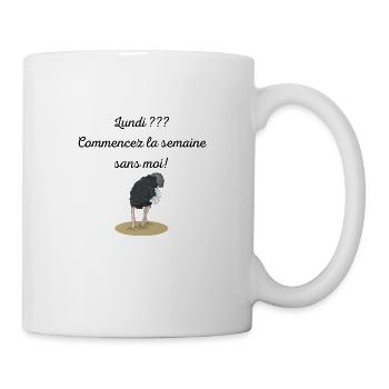 Lundi??? - Mug blanc - blanc - Droite