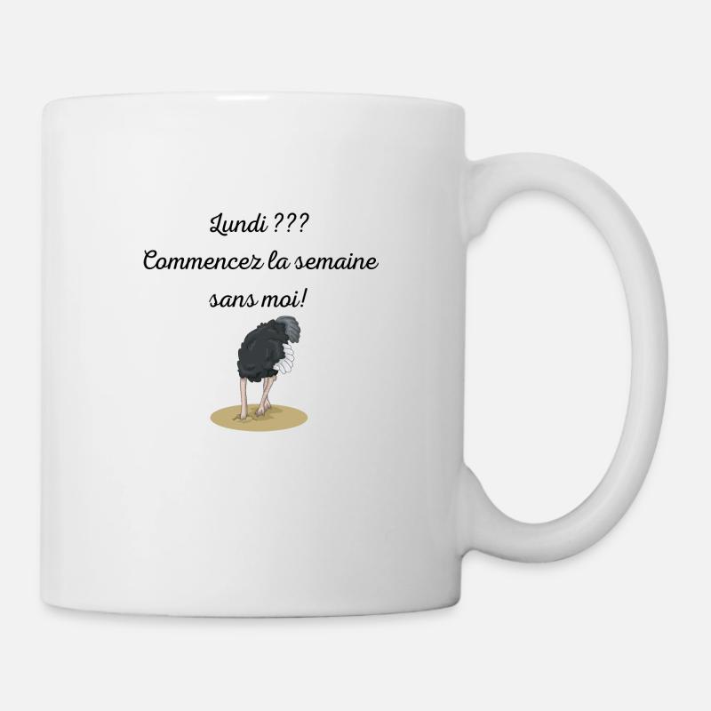 Lundi??? - Mug blanc - blanc