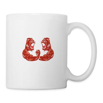 Arm Wrestling Champion Arm drücken Gift - Tasse - Weiß - Rechts