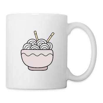 Ramen Nudeln Japan Küche - Tasse - Weiß - Rechts