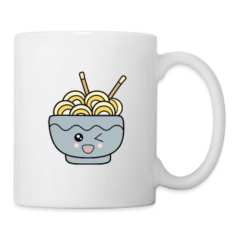 Ramen Nudeln Japan Küche - Tasse - Weiß - Rechts