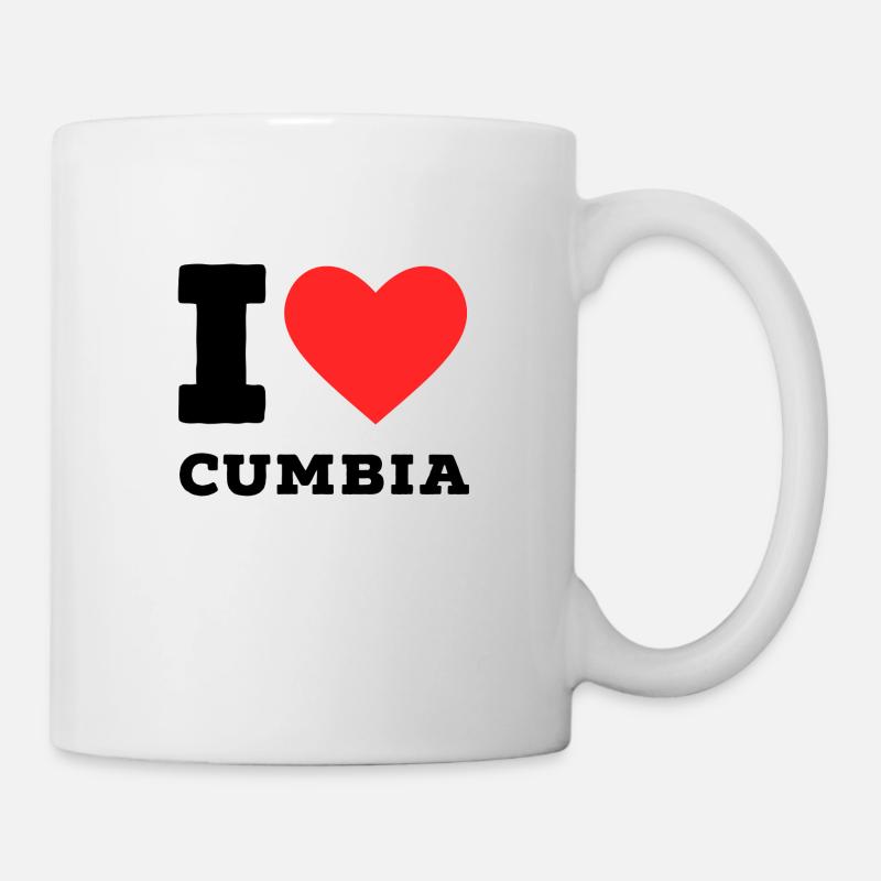 Ich liebe Cumbia - Tasse - Weiß