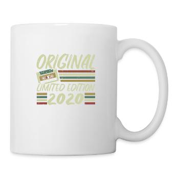 Jahrgang 2020 Retro Geburtstagsgeschenk 2020 - Tasse - Weiß - Rechts