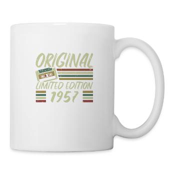 Jahrgang 1957 Retro 1957 Geburtstagsgeschenk - Tasse - Weiß - Rechts
