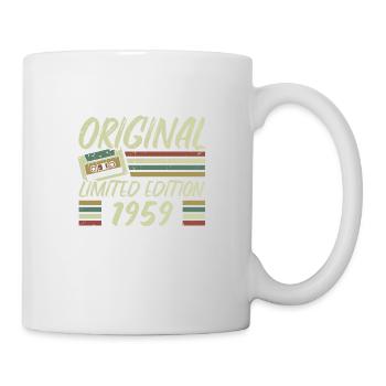 Jahrgang 1959 Retro 1959 Geburtstagsgeschenk - Tasse - Weiß - Rechts