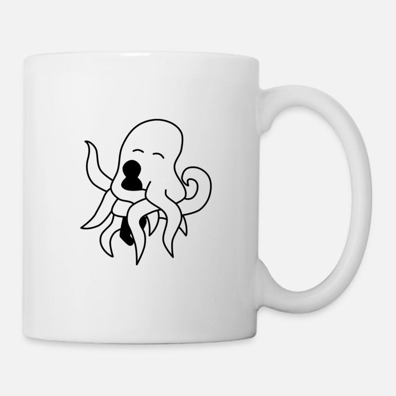 Câlin de poulpe - Mug blanc - blanc