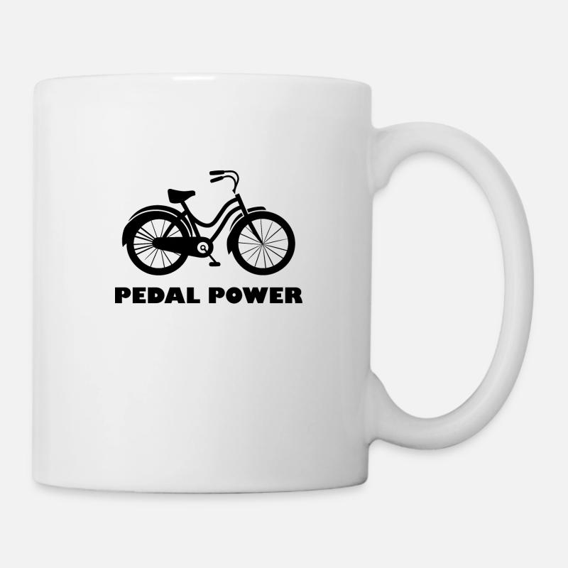 Pedal Power - Tasse - Weiß