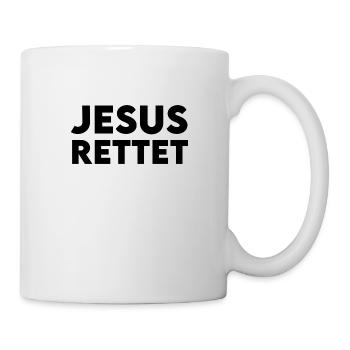 jesus rettet - Tasse - Weiß - Rechts