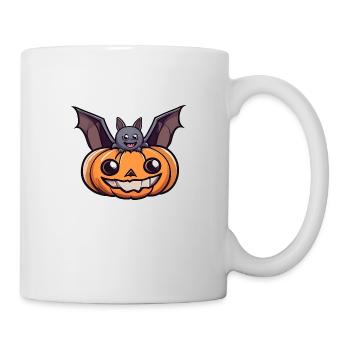 Halloween Pumpkin Bat - Mug - white - Right