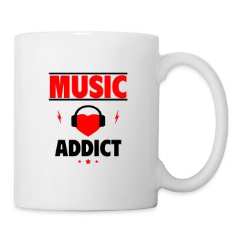 Fanatiques de musique – Toujours en rythme - Mug blanc - blanc - Droite