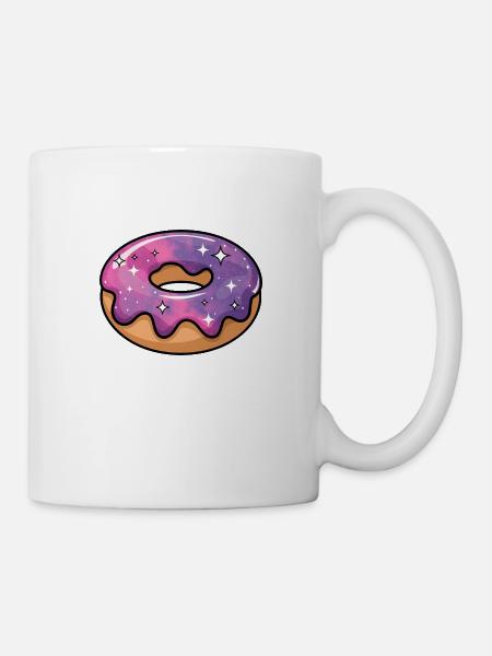 Kosmische Galaxie Donut - Tasse - Weiß