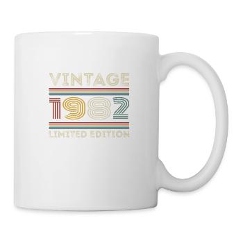 1982 Geburtstag 1982 Retro 1982 Geschenk 1982 - Tasse - Weiß - Rechts