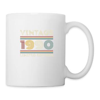 1990 Anniversaire 1990 Retro 1990 Cadeau 1990 - Mug blanc - blanc - Droite