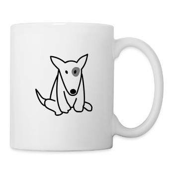 Bullterrier - Tasse - Weiß - Rechts