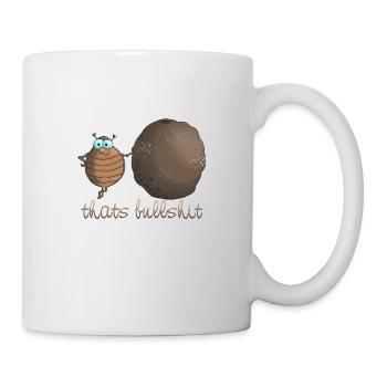 Dung beetle "thats bullshit" - Mug - white - Right