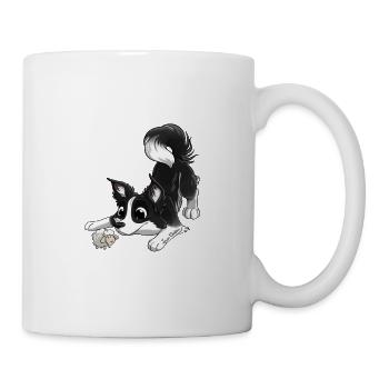 Die süßeste Grenze - Tasse - Weiß - Rechts