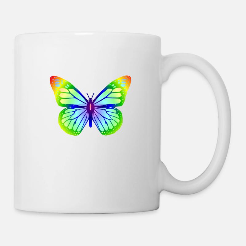 Schmetterling 1 - Tasse - Weiß