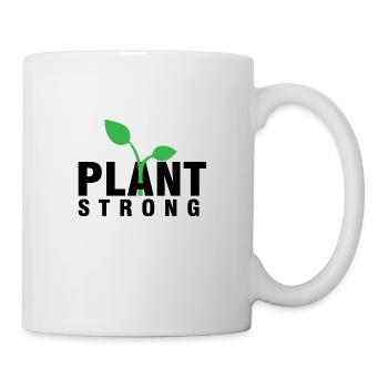 Plant strong légumes végétaliens cadeau sans viande - Mug blanc - blanc - Droite