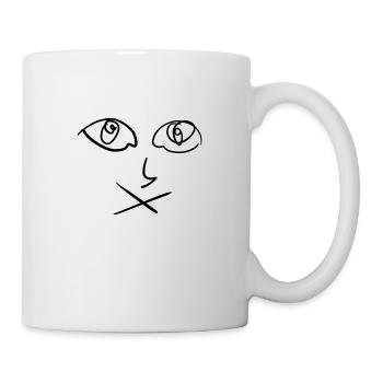 mundtot mund - Tasse - Weiß - Rechts