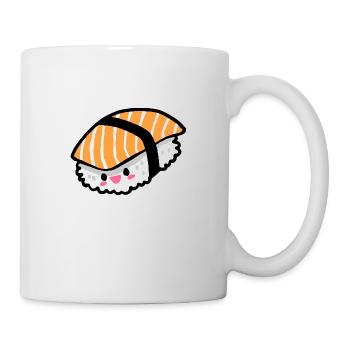 Lachs Nigiri Sashimi Kawaii Sushi - Tasse - Weiß - Rechts