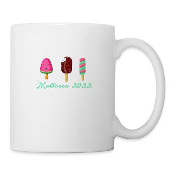 mallorca 2022,mallorca,urlaub,sommer,eis,2022 - Tasse - Weiß - Rechts