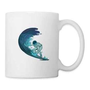 ASTRONAUT SPACE SURFER SURF SURFING SURF MOTIF - Mug - white - Right