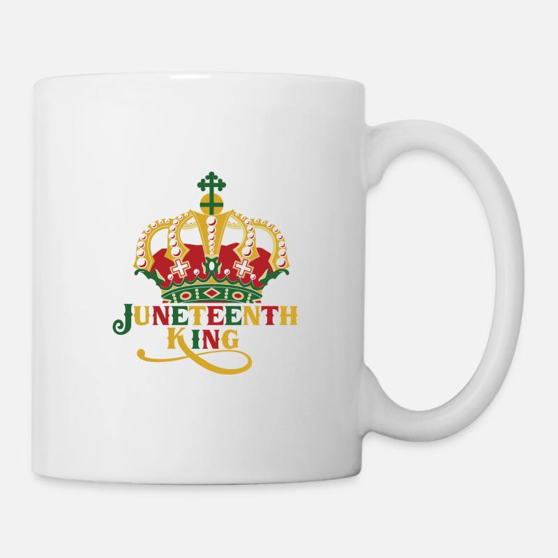 Juneteenth Cadeau de fierté de la Journée de l’histoire des Noirs - Mug blanc - blanc