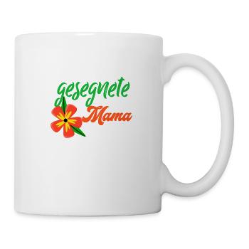 Gesegnete Mama - Tasse - Weiß - Rechts