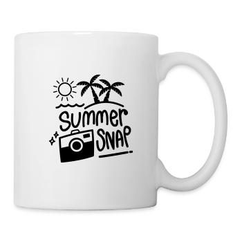 SOMMER URLAUB FOTO SCHNAPPSCHUSS BILD SPRUCH MOTIV - Tasse - Weiß - Rechts