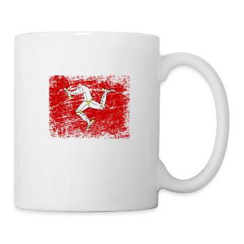 Isle of Man Flagge Triskele Flag of Isle of Man - Mug - white - Right