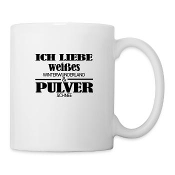 ski alpin hüttengaudi apresski pulverschnee - Tasse - Weiß - Rechts