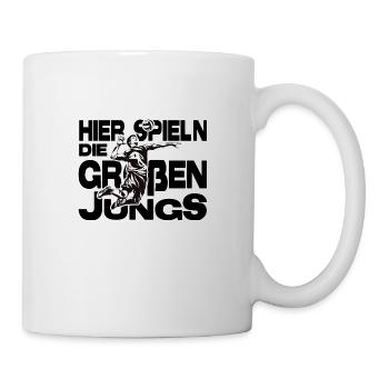 VOLLEYBALL Volleyballer Volleyball-Jungs - Tasse - Weiß - Rechts